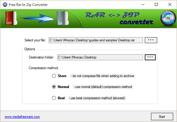 convert pdf to zip rar