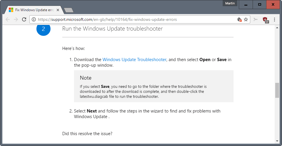 Fix Windows Update Errors Windows 10